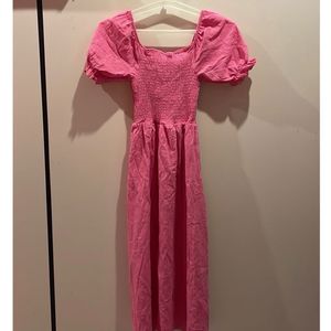 Pink Slit Dress