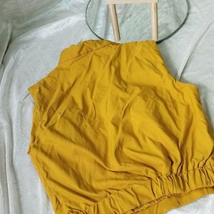 Mustard Crop Top💕