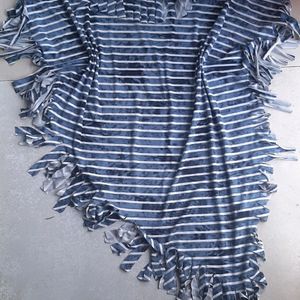 Hue blue and white strip dress