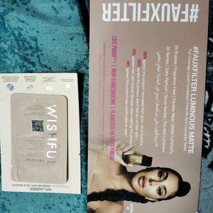 Huda Beauty Foundation And Cleanser Sample Card