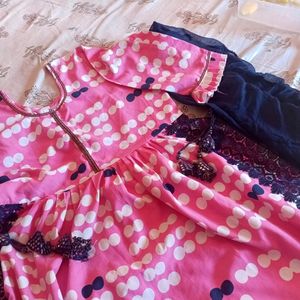 Kurti Dupatta Naira Kut With Latkan On Both Saides