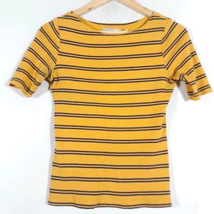 Mustered Stripped Casual  Top (Women's)