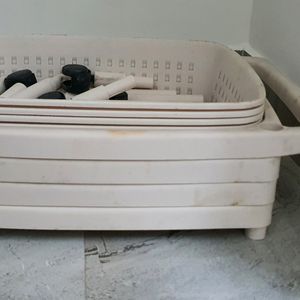 4 layer assembling household trolley trays