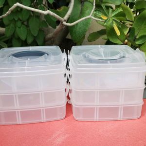 COMBO OF 2 PLASTIC JEWELLERY ORGANISERS