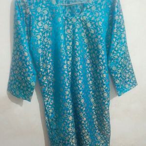 LADIES KURTA FIROZI COLOR