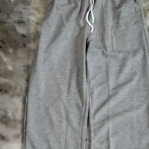 Woman Grey Cotton Relazed Fit Track Pant