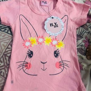 New Branded T-shirt For Baby Girls