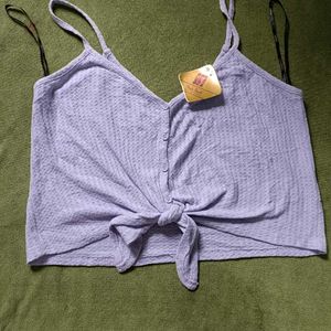 Lavender Crop Top For Women With Free Gifts