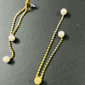 Fancy Korean Party Wear Long Size Earrings