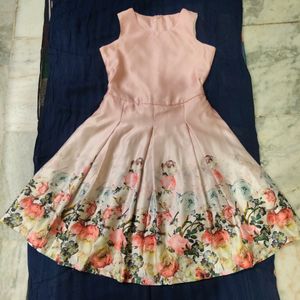 Peach Coloured Kids Frock