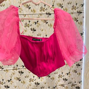 Imported Pink Corset Top