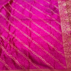 Festive Pink Saree