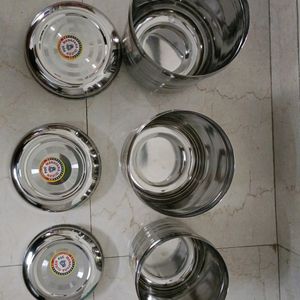 Stainless Steel Container, Set Of 3