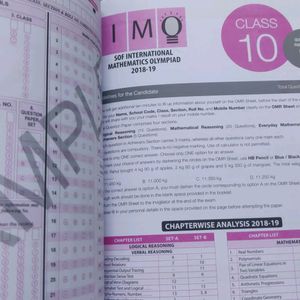 MTG Maths Olympiad IMO Previous Papers Class 10th