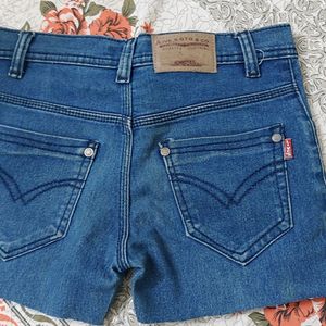 Blue Denim Shorts