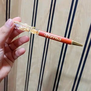 Personlised Golden Flake Pen