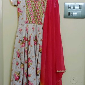 New Frock With Dupatta