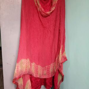 Red Colour Kurta Set With Dupatta