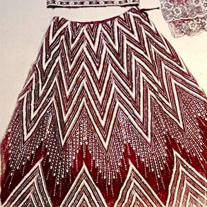 Lehnga Maroon Colour