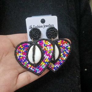 Beautiful Black Beads Earrings