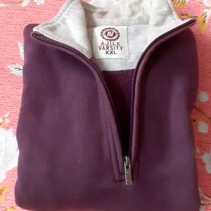 Men Polo Collar Sweat Shirt (Purple)