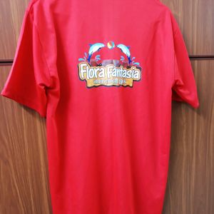 Red Jersey Material Tshirt