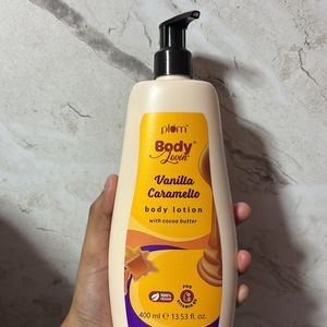 Vanilla caramel body lotion with cocoa butter