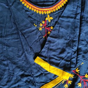 Blue Rayon Kurti