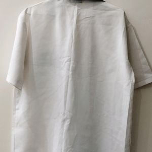 White Shirt With Beautiful Black Detailing