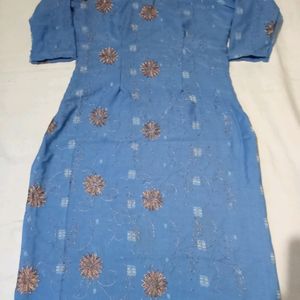 Blue Embroidery Salwar Suit