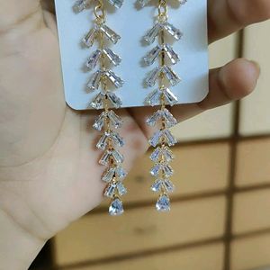 Korean Stone Sleek Earrings