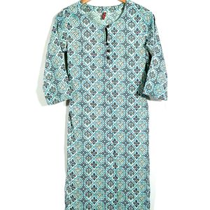 Price Drop 🌸💥Offwhite & Blue Kurta (Women)