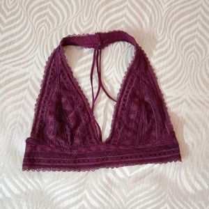 Burgundy bralette/top