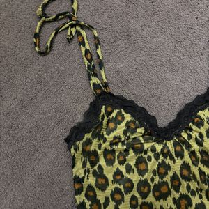 Animal Print Crop Top