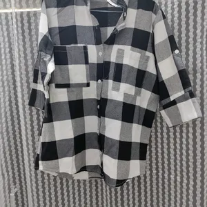 Black & White Checks Shirt