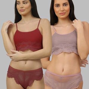 Net Bra And Underwear 2 Set