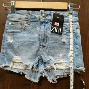 Distressed Denim Shorts For Girls