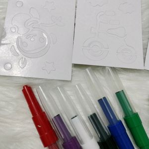 Blow Pen With Drawing Card