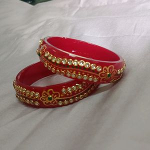 Kundan Work Sheep Bangle