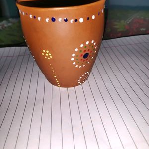 Tea And Coffee Cup With Polkadot Design