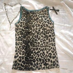 Y2k Leapoard Print Top