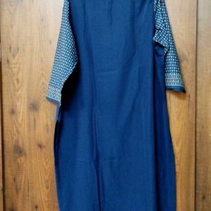 Women Blue Kurta In 4XL