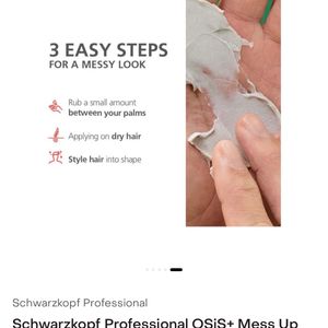 Schwarzkopf OSiS+ Mess UpHair Styling Matte Paste