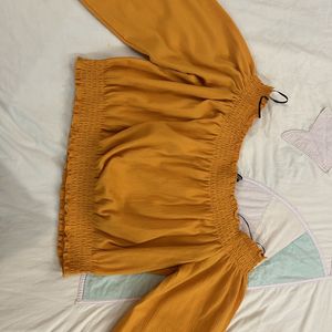 H&M Off Shoulder Crop Top