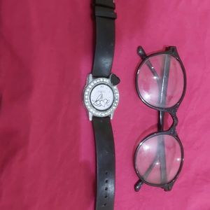 Stylish  Goggles With Preety Watch