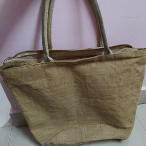 Jute cloth big size handbag