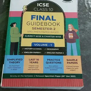 Icse Class 10 Guiide Book