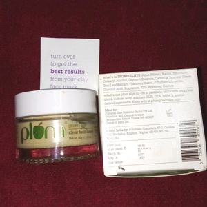 Plum Green Tea Clear Face Mask