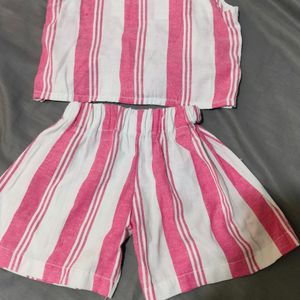 Cotton Co Ord Set For 4-6 Year Old Girl