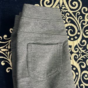 Grey pyjama sweatpants for girls 11-12 years